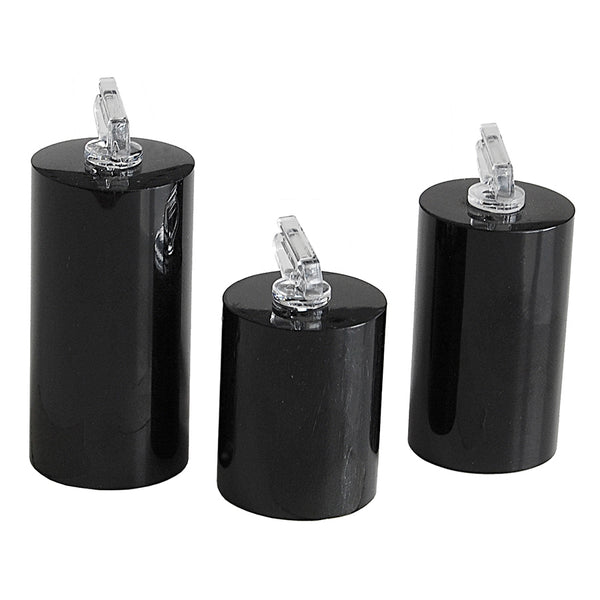 Black Round Ring Clip Set