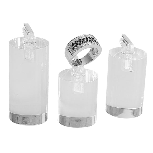 Clear Round Ring Clip Set