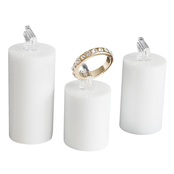 White Round Ring Clip Set