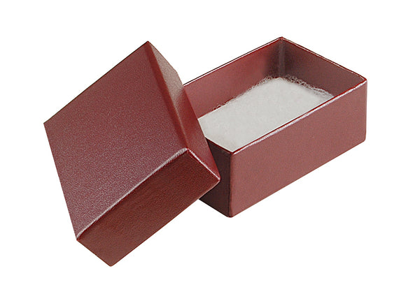 Burgundy Cotton Fill Boxes - 2 1/2" x 1 5/8" x 1"