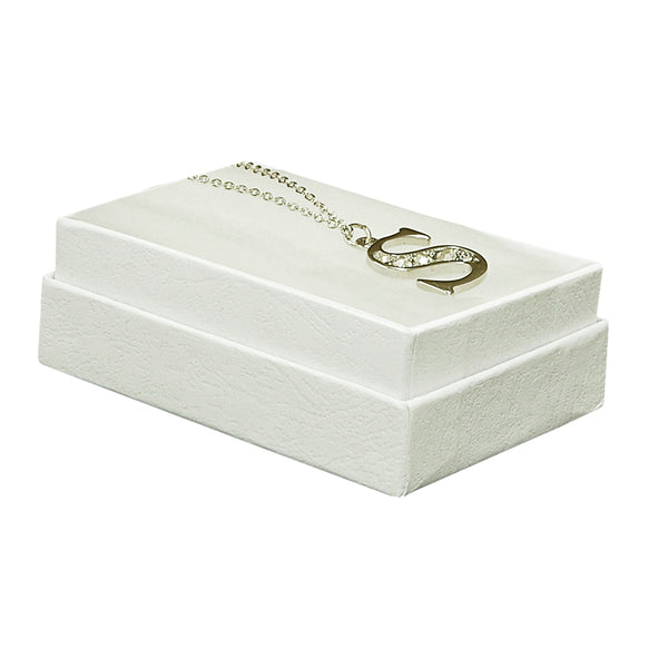 White Cotton Filled Boxes - 3 1/4" x 2 1/2" x 1"