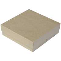 Kraft Cotton Fill Boxes - 3 1/2" x 3 1/2" x 1"