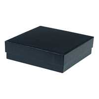 Blue Cotton Fill Boxes - 3 1/2" x 3 1/2" x 1"