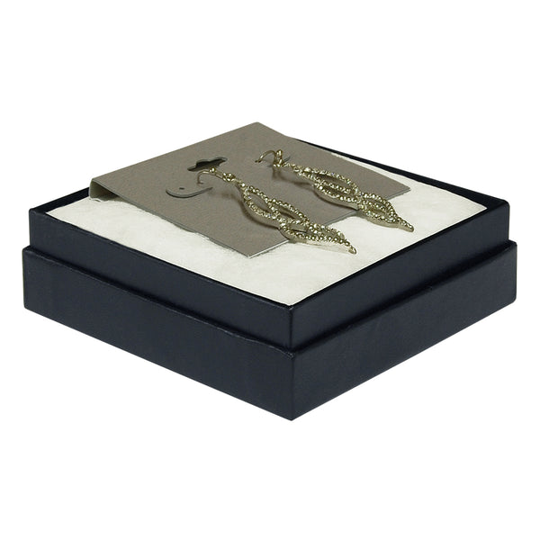 Blue Cotton Fill Boxes - 3 1/2" x 3 1/2" x 1"