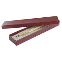 Burgundy Cotton Fill Box - 8" x 1 3/4" x 3/4"