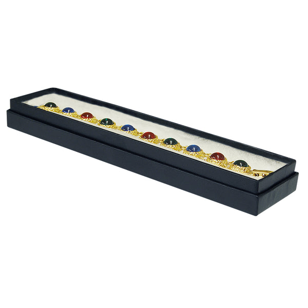 Blue Cotton Fill Boxes - 8" x 1 3/4" x 3/4"