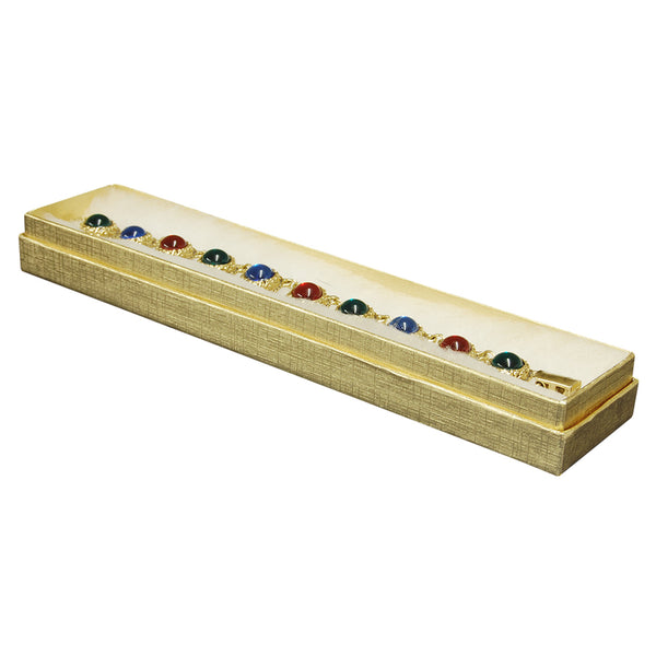 Gold Cotton Fill Boxes - 8" x 1 3/4" x 3/4"