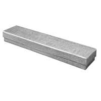 Silver Linen Cotton Fill Box - 8" x 1 3/4" x 3/4"