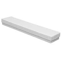 White Cotton Filled Boxes - 8" x 1 3/4" x 3/4"