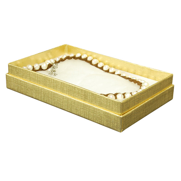 Gold Cotton Fill Boxes - 5 1/2" x 3 1/2" x 1"
