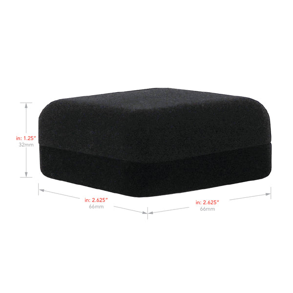Large Black and White Velour Multi-Use Earring/Pendant/Pin Boxes