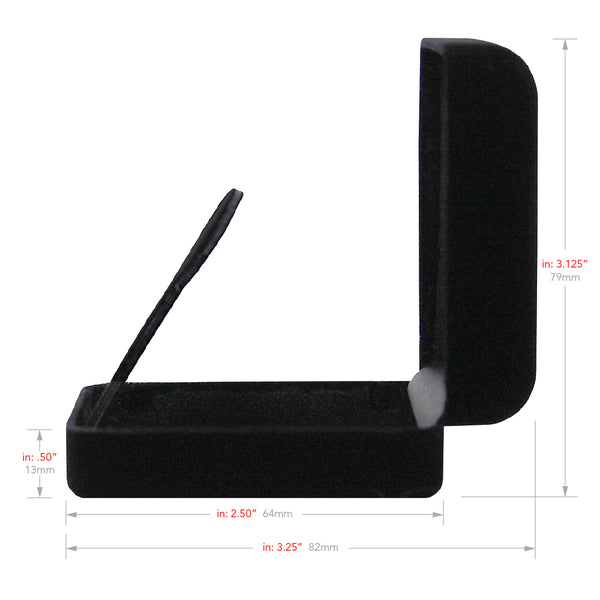 Large Black Velour Multi-Use Earring/Pendant/Pin Boxes