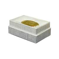 Silver Linen Cotton Fill Boxes - 2 1/2" x 1 5/8" x 1"