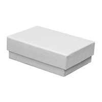 White Cotton Filled Boxes - 2 1/2" x 1 5/8" x 1"