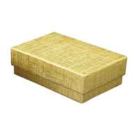 Gold Cotton Fill Boxes - 3" x 2" x 1"