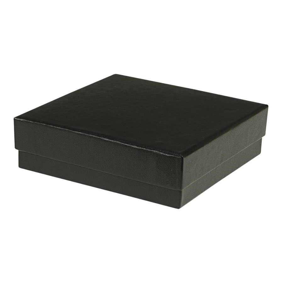 Black Cotton Fill Boxes - 3 1/2" x 3 1/2" x 1"