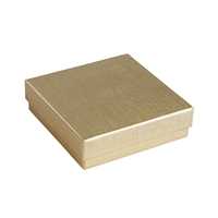 Gold Cotton Fill Boxes - 3 1/2" x 3 1/2" x 1"