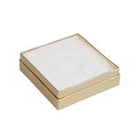 Gold Cotton Fill Boxes - 3 1/2" x 3 1/2" x 1"