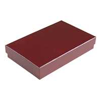 Burgundy Cotton Fill Box - 5 1/2" x 3 1/2" x 1"