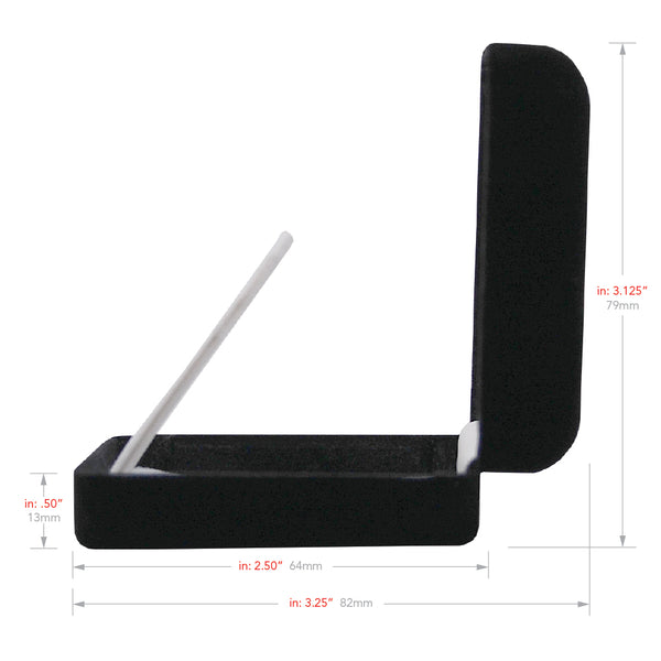Large Black and White Velour Multi-Use Earring/Pendant/Pin Boxes